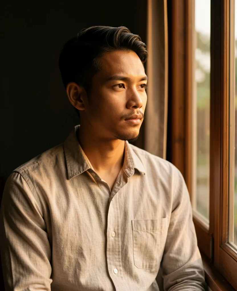 Portrait of a man in natural light